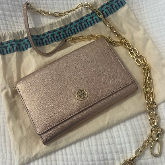 Tory Burch Robinson Chain Wallet - Picture 1 of 3